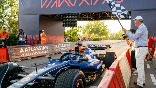 Carlos Sainz test run at the Madring circuit