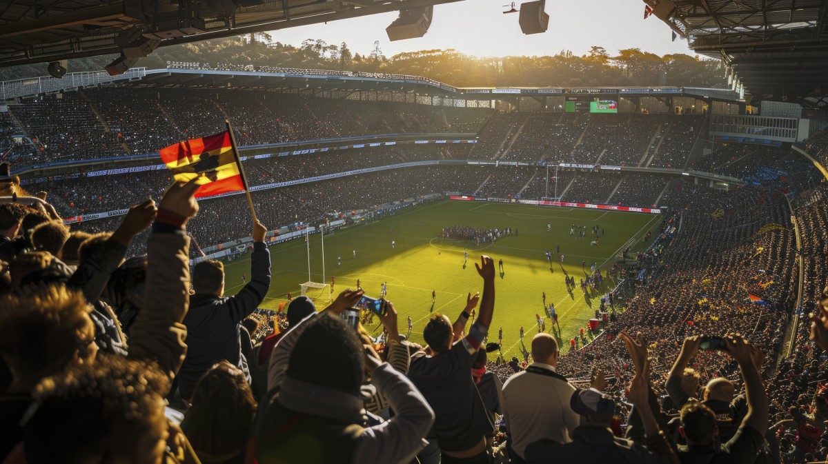 Stadion plin de suporteri