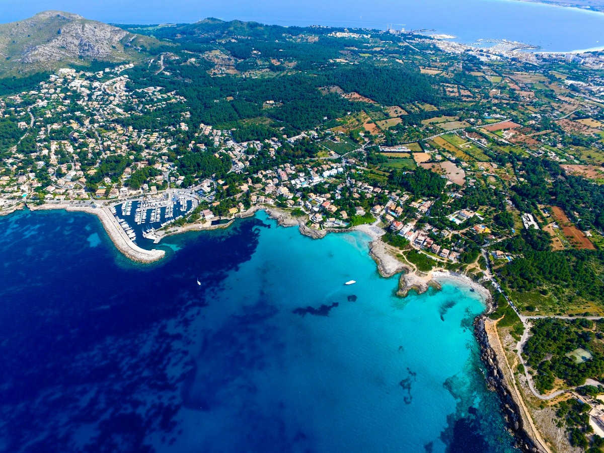 The popular holiday area of Alcudia