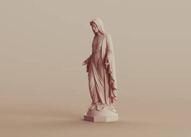 regalo de figurita de un santo