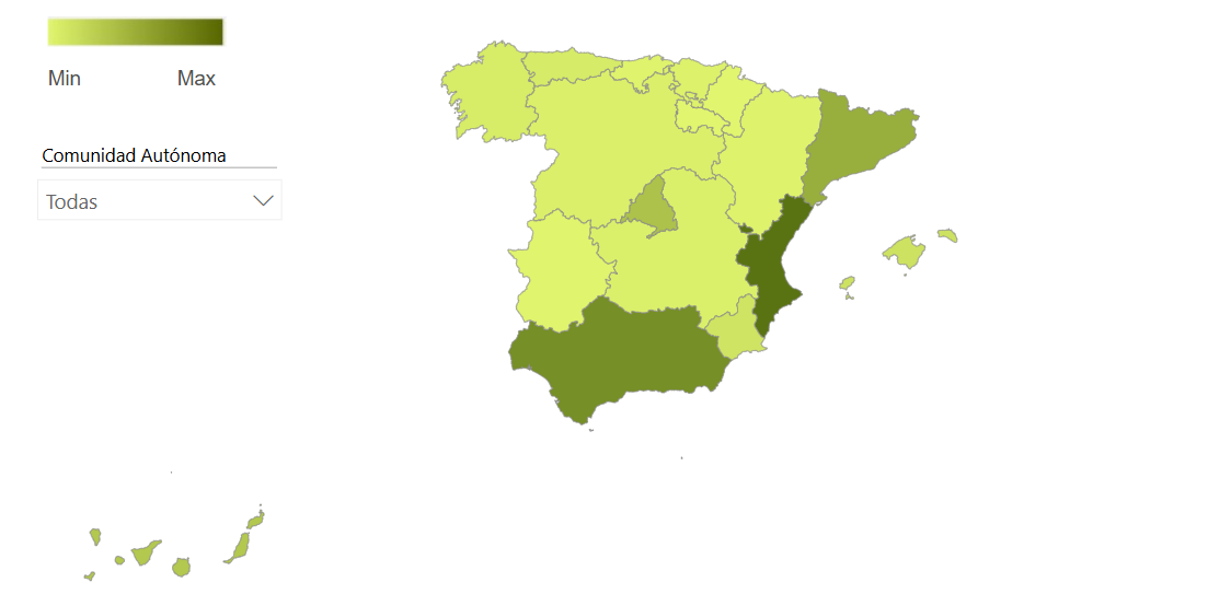 Regional distribution of mortgage applications