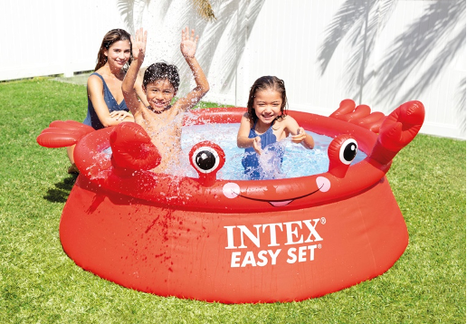 Piscina hinchable Easy Set INTEX 183x51 cm, diseño cangrej