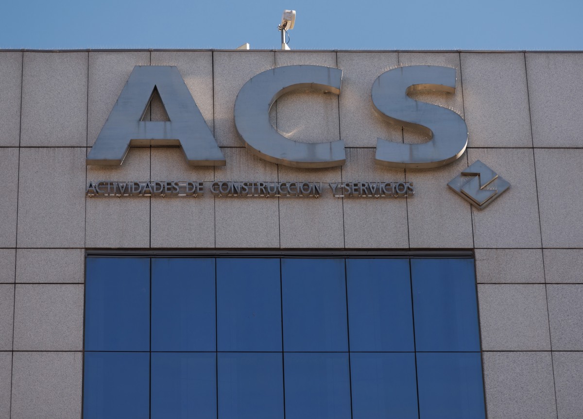ACS construirá un nuevo centro de datos en EEUU en el que se invertirán más de 5.130 millones de euros Archivo - Fachada de la sede de ACS, en Madrid (España)