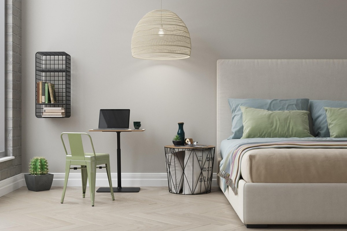 Reducción del IRPF en alquiler por habitaciones como vivienda habitual Dormitorio individual amueblado para alquilar en una vivienda compartida como residencia habitual