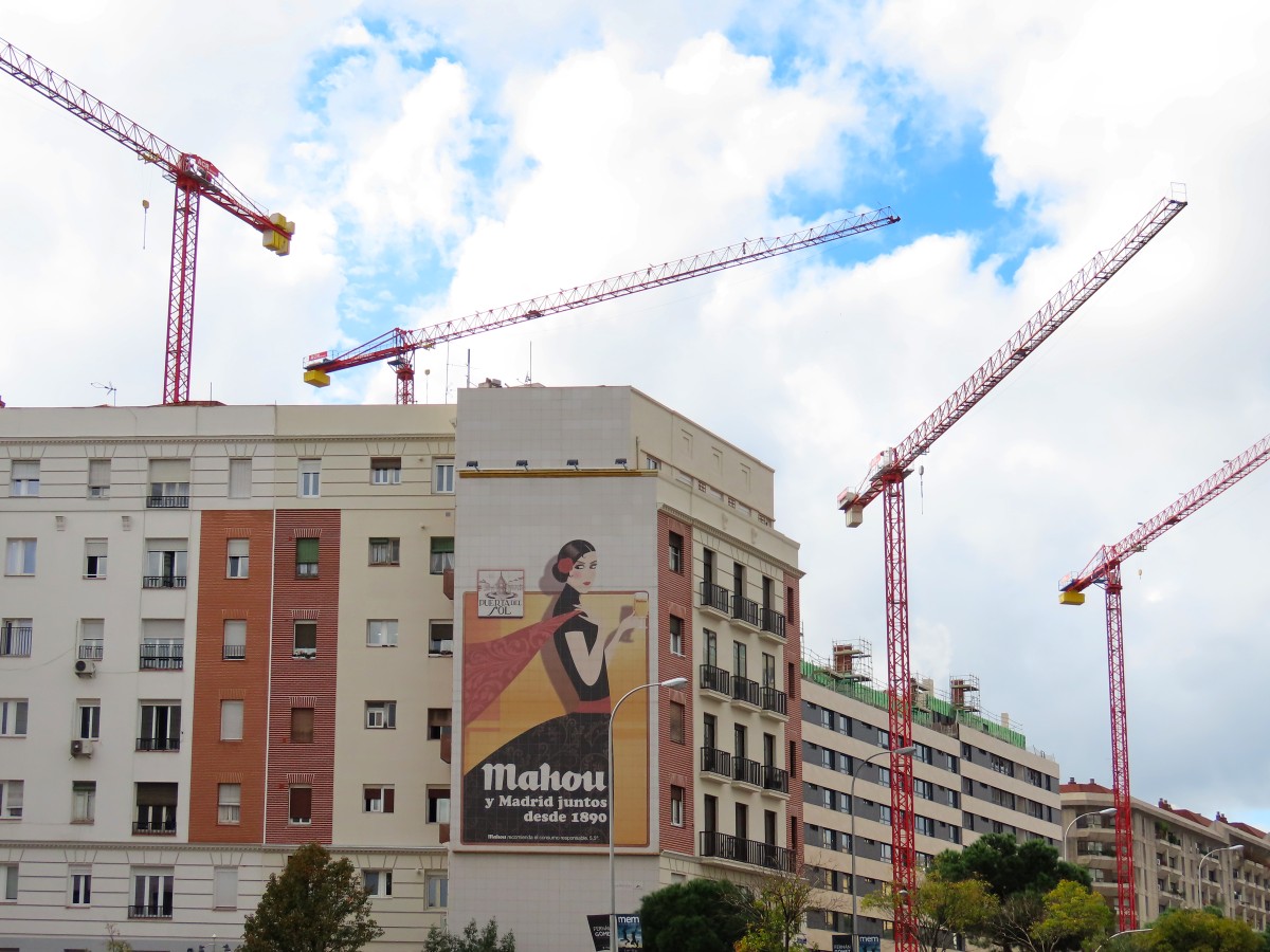 Torres de construcción en Madrid