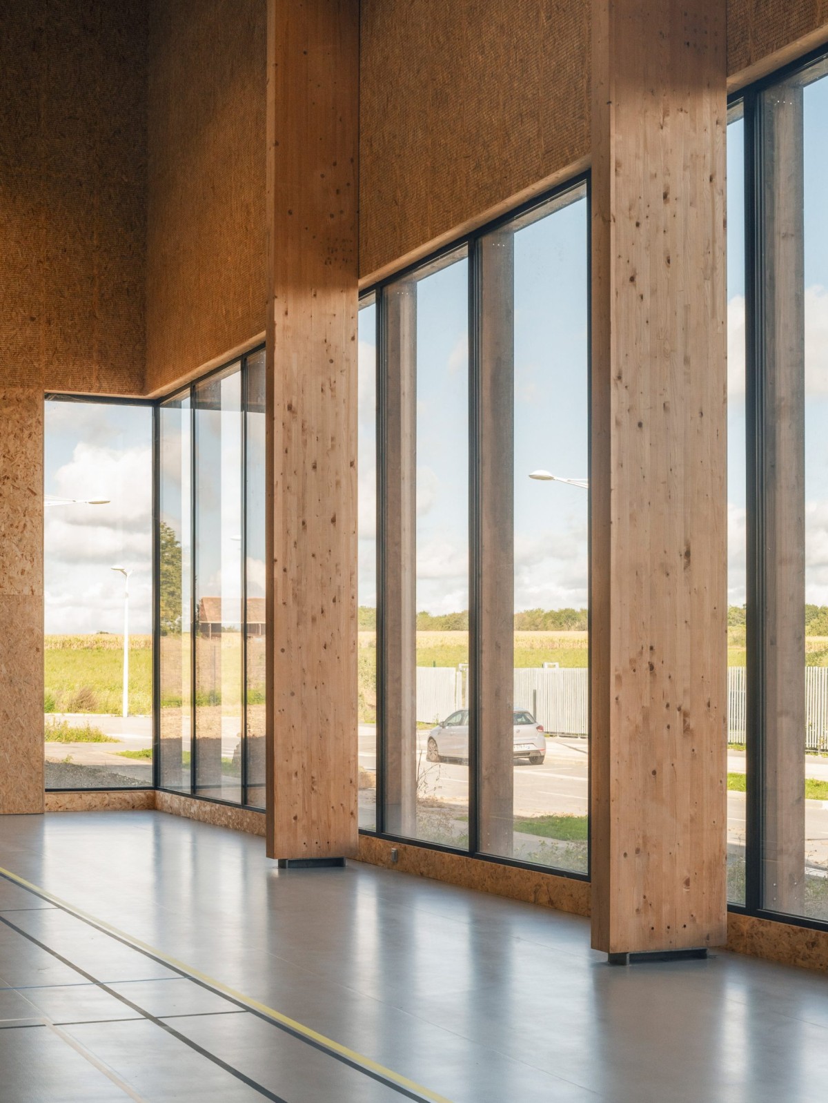 El proyecto pretende utilizar la menor cantidad posible de materiales minerales y dar protagonismo a la madera.