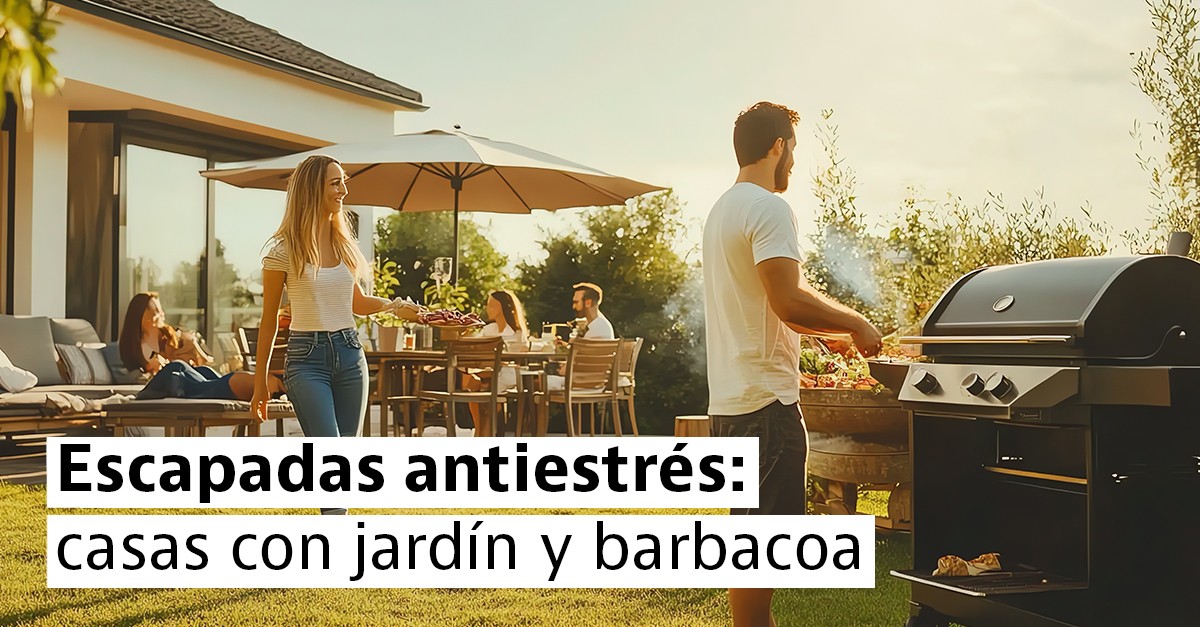 Casas con jardín y barbacoa