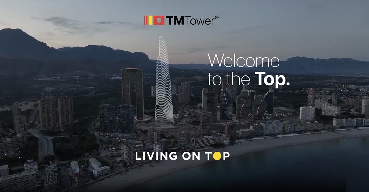 Blick auf die Skyline von Benidorm