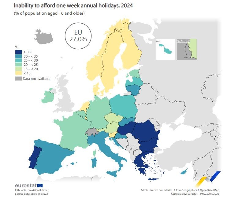 Vacaciones de los europeos