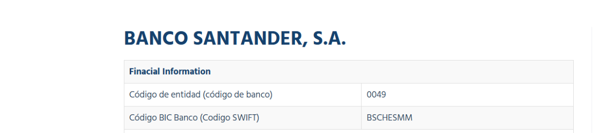 Página web para saber banco