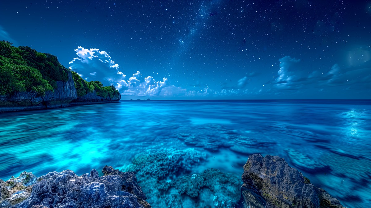 Playa bioluminiscente