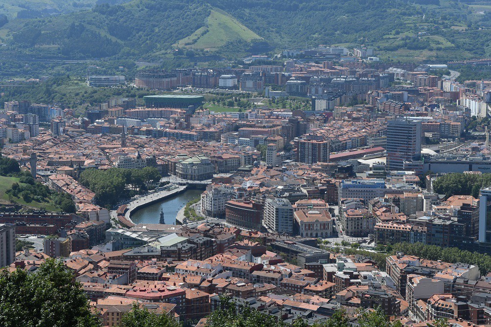 Vista aérea de Bilbao