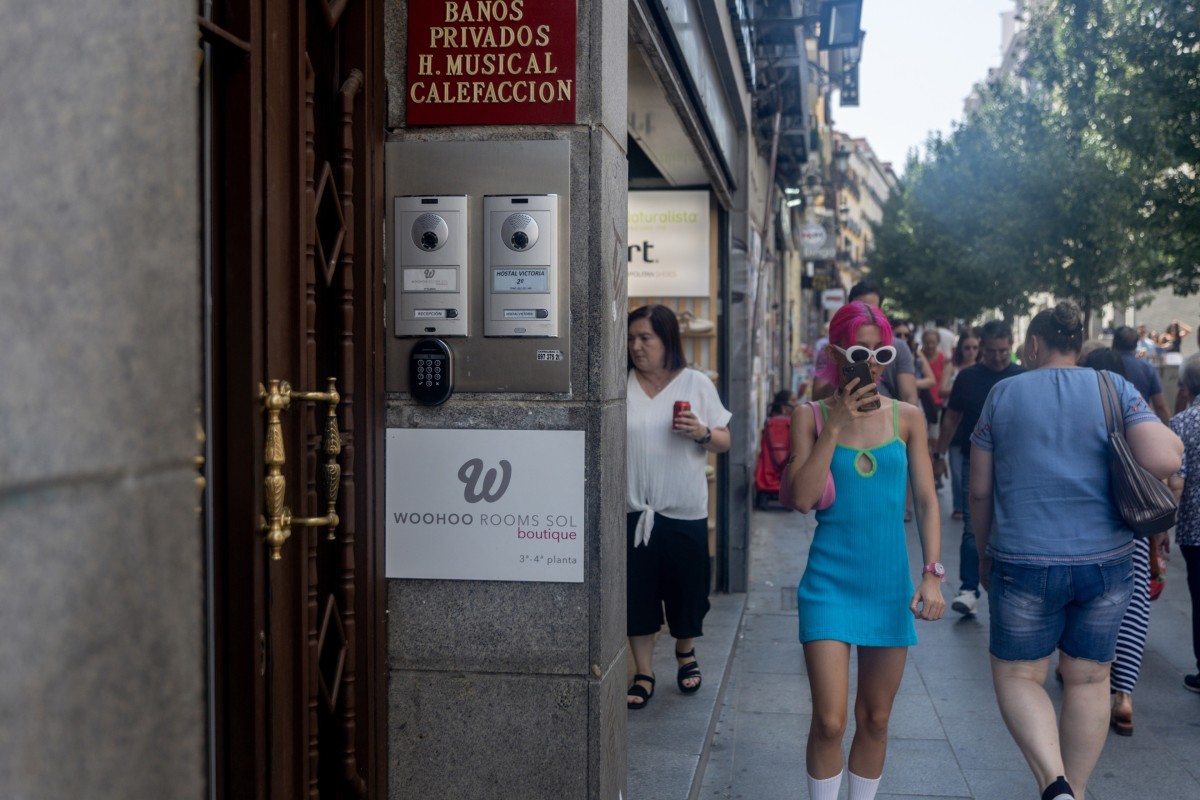 Archivo - Fachada de un apartamento turístico.