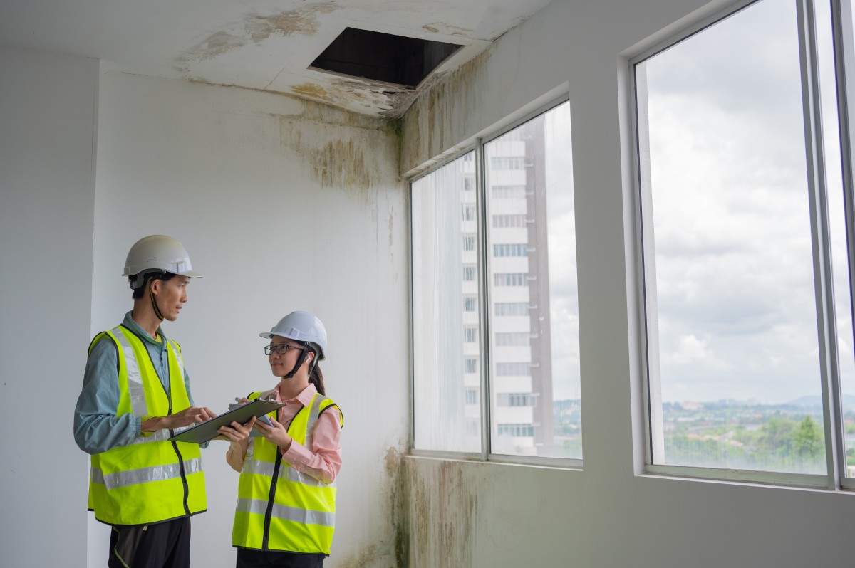 Humedades en la terraza