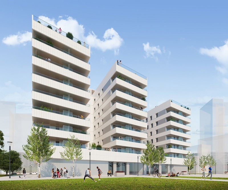 Viviendas de Neinor Homes en Zorrozaurre, en Bilbao