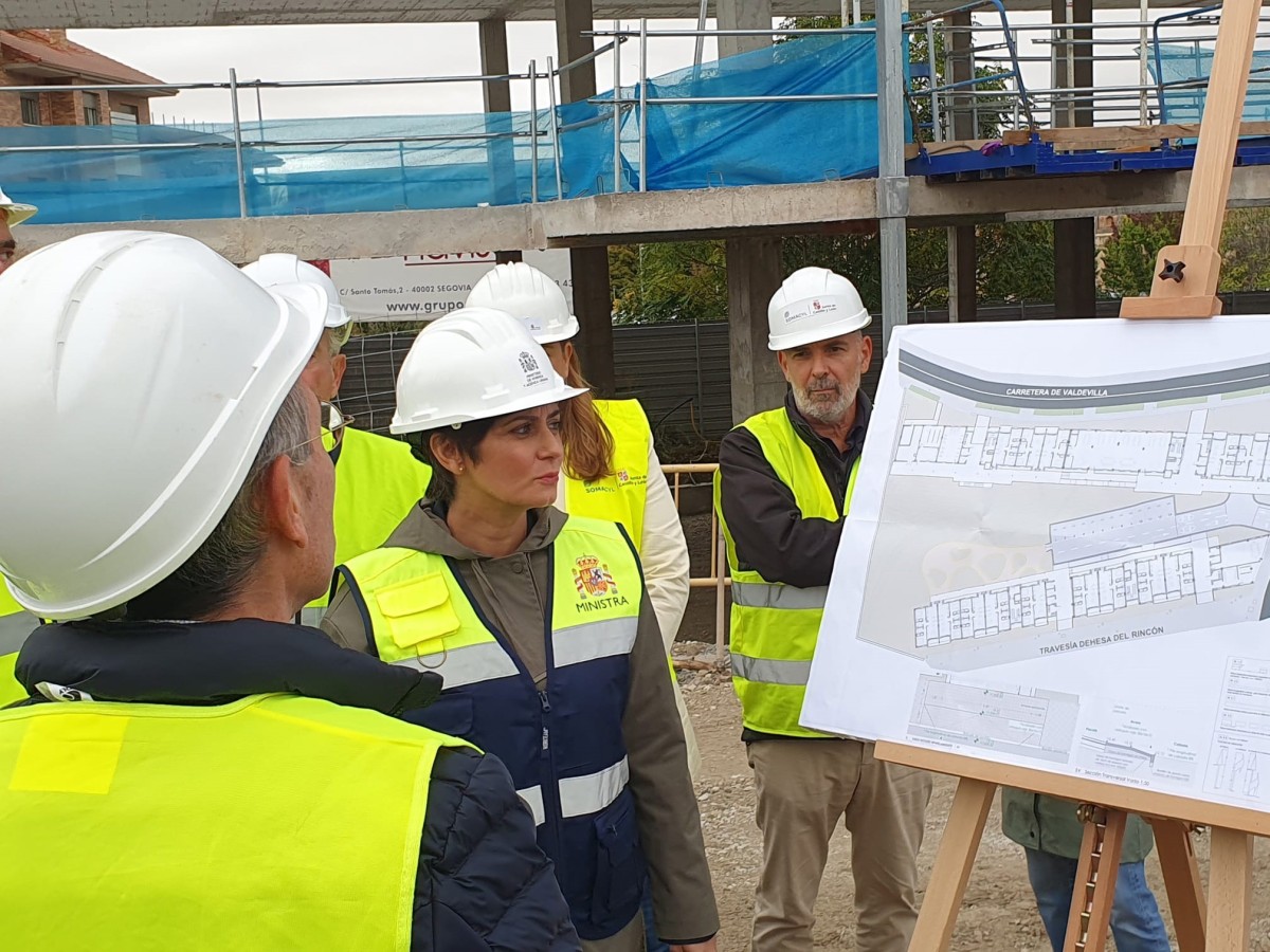 Isabel Rodríguez, durante su visita a Segovia.