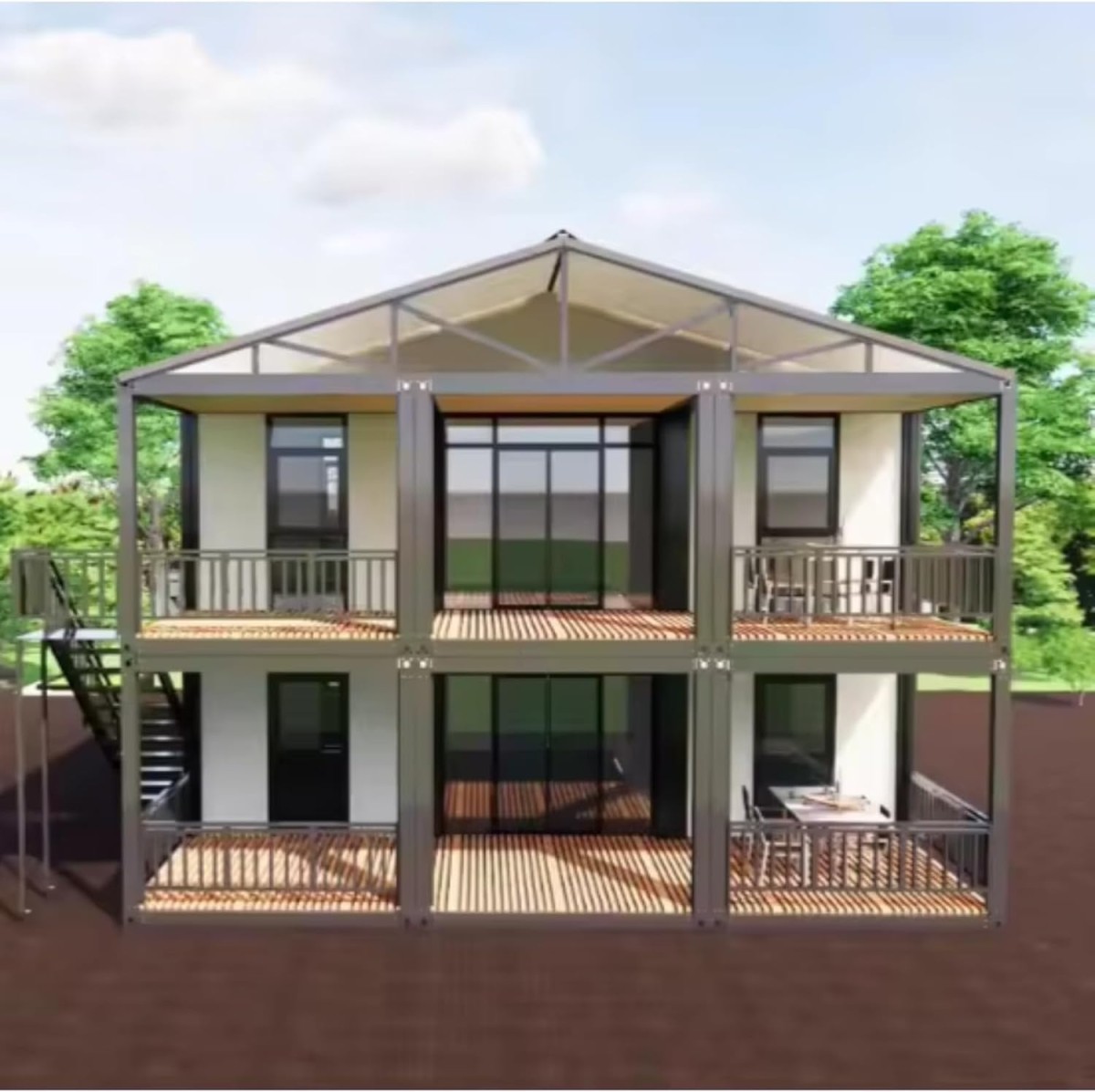 Dispone de varios balcones exteriores