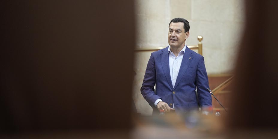El presidente de la Junta de Andalucía, Juanma Moreno