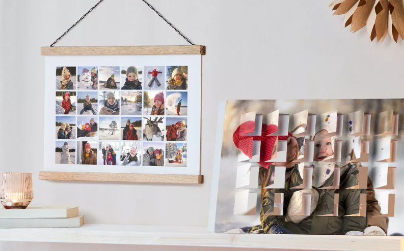 calendario de adviento con fotos