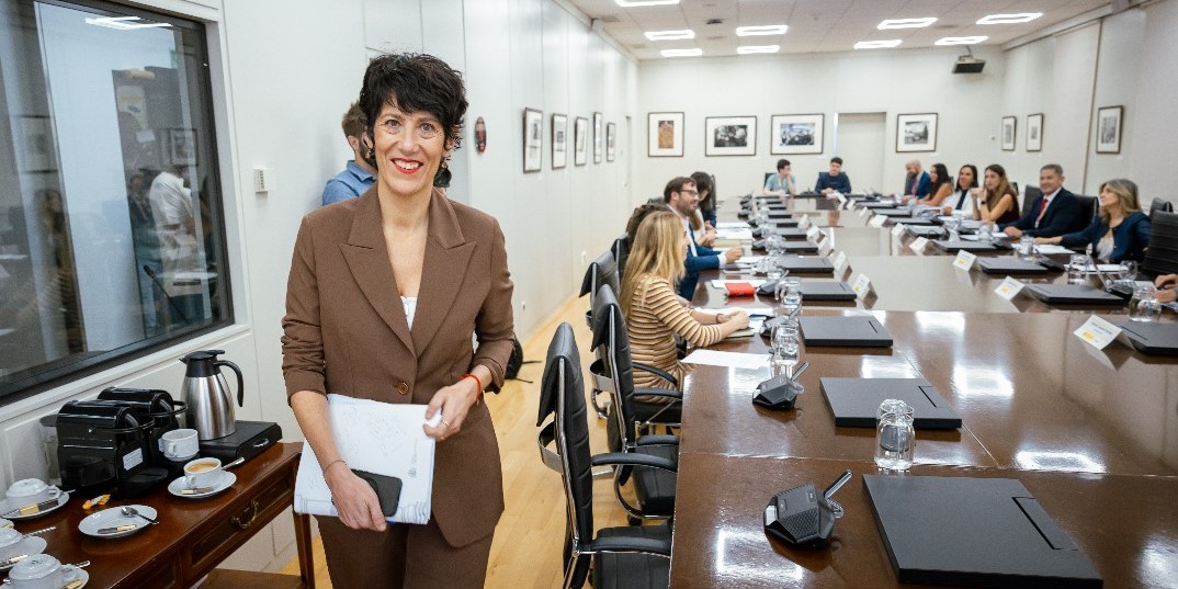 La ministra de Inclusión, Seguridad Social y Migraciones, Elma Saiz