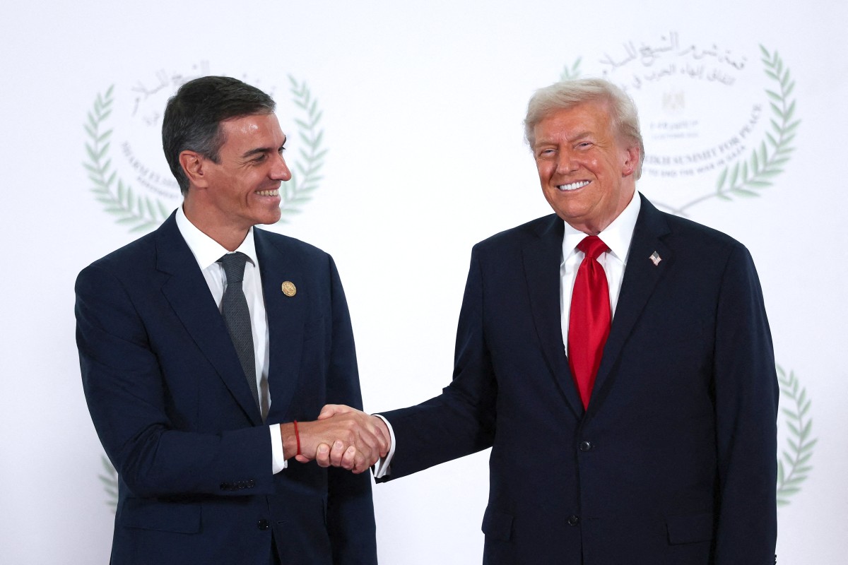 Pedro Sánchez y Donald Trump