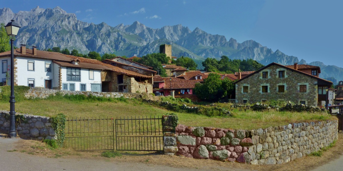 Snowy villages Spain