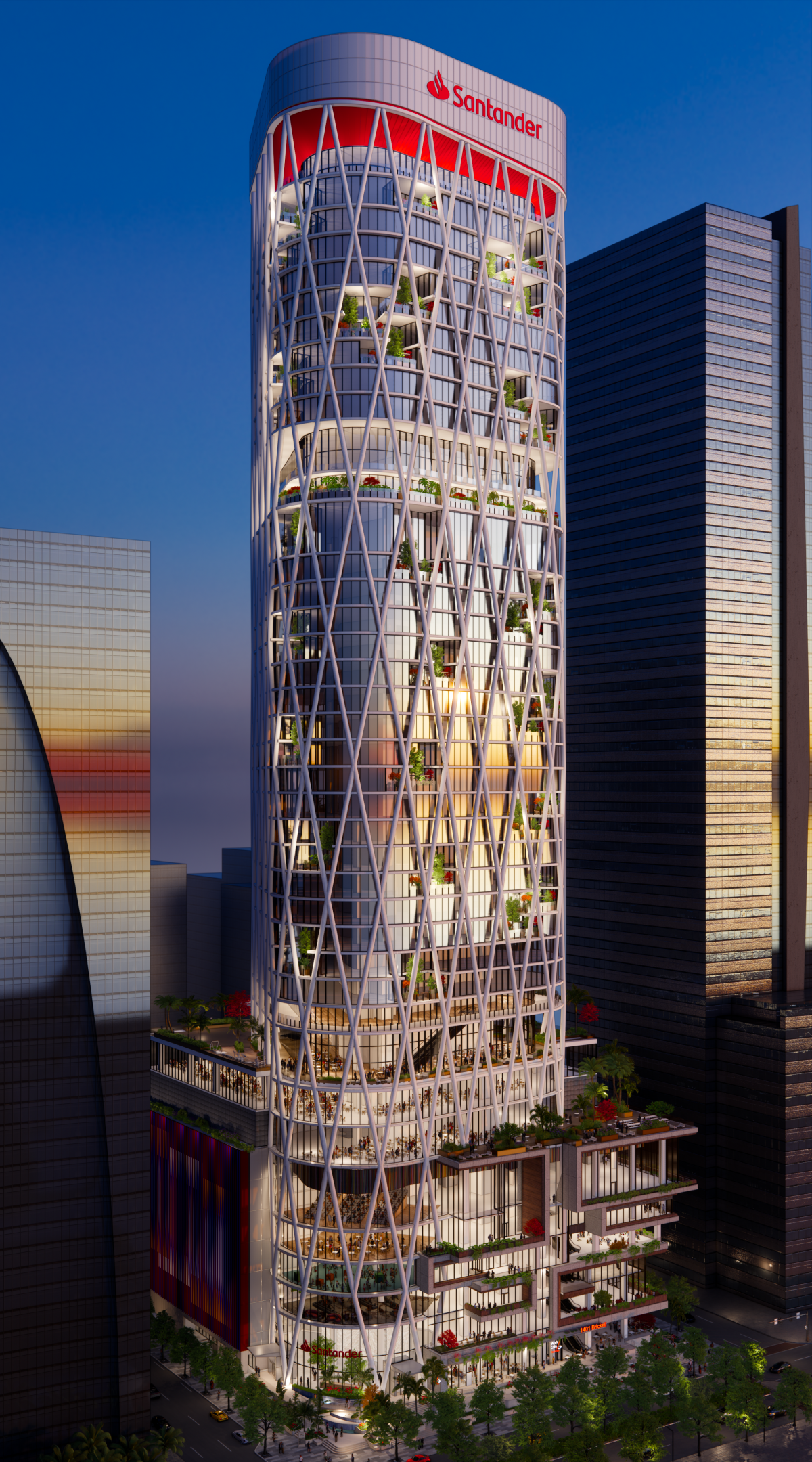 Recreación de Santander Tower