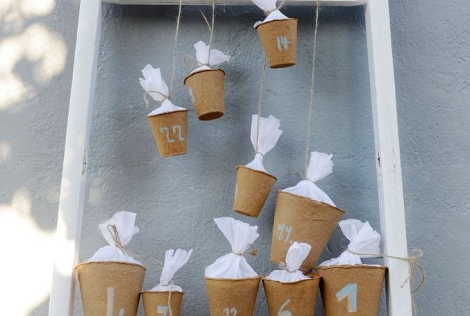 Vasos de papel numerados 