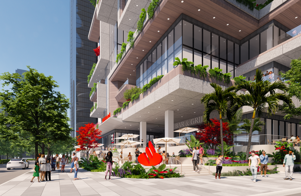 Plantas bajas de Santander Tower