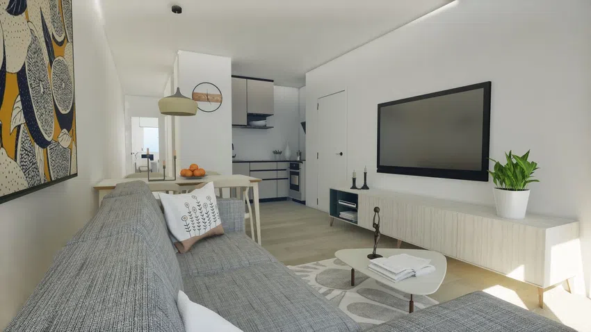 Pisos con cocina abierta al salón