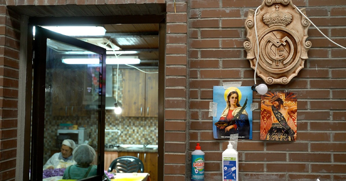 El local donde preparan el azafrán