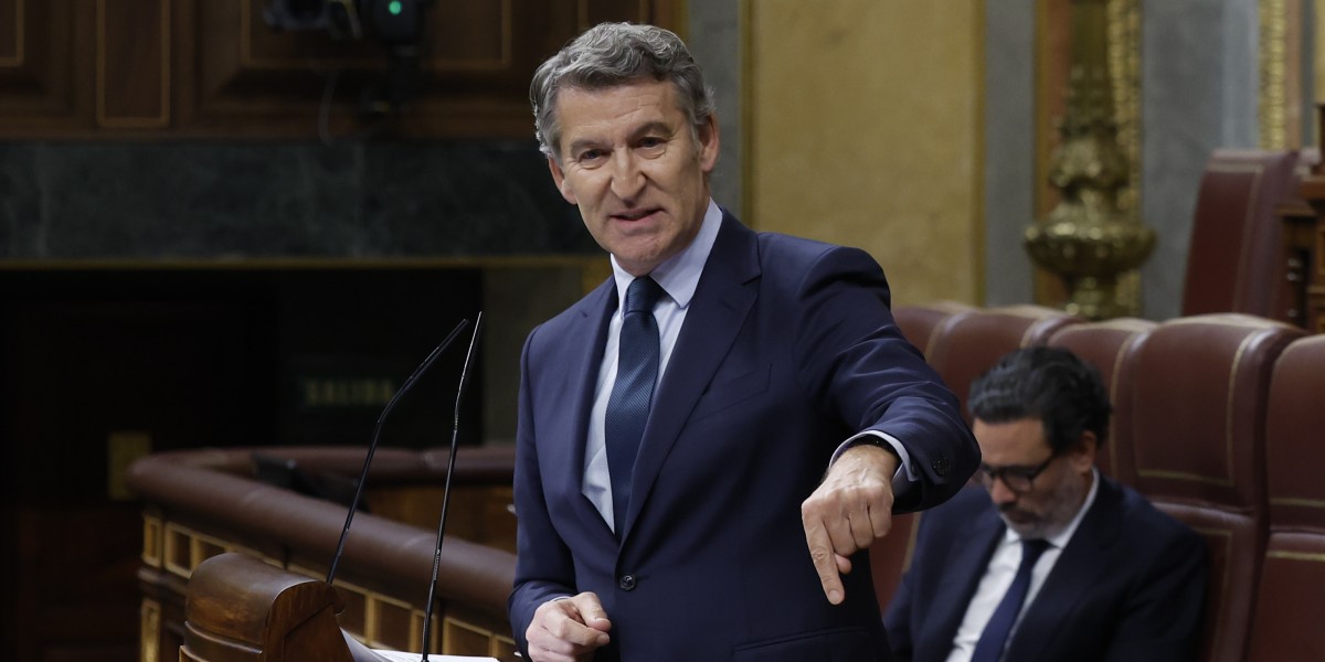 El presidente del Partido Popular, Alberto Núñez Feijóo