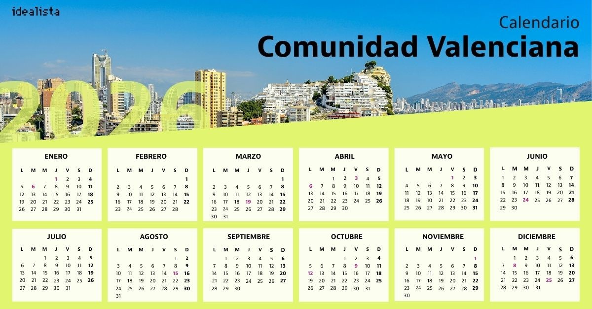 Calendario laboral Comunidad Valenciana