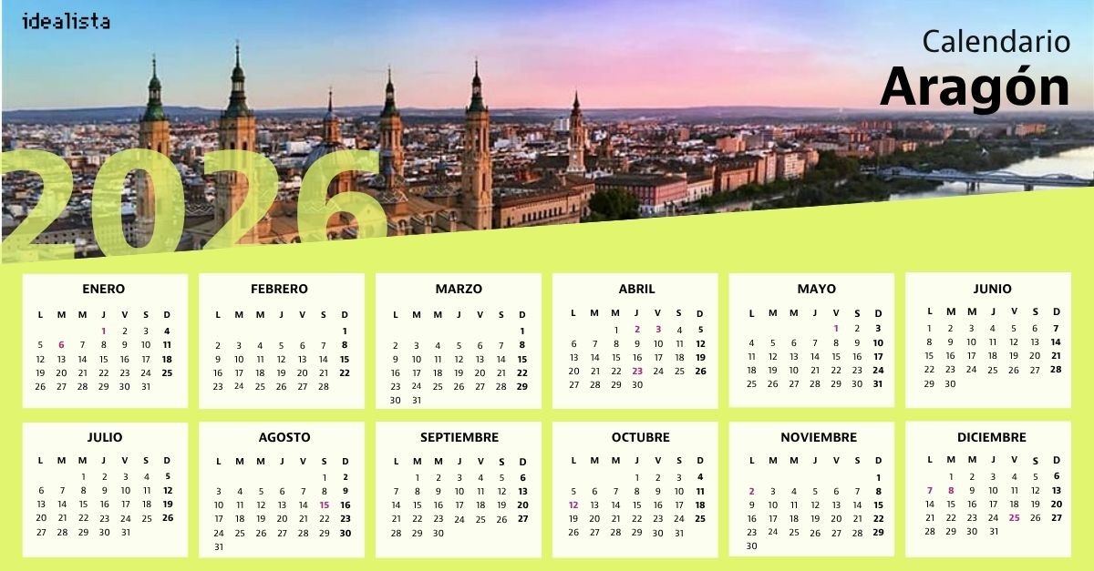 Calendario laboral Aragón 2026