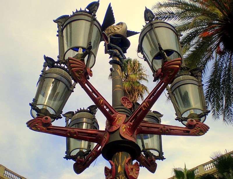 Farolas Plaza Real Barcelona Gaudí