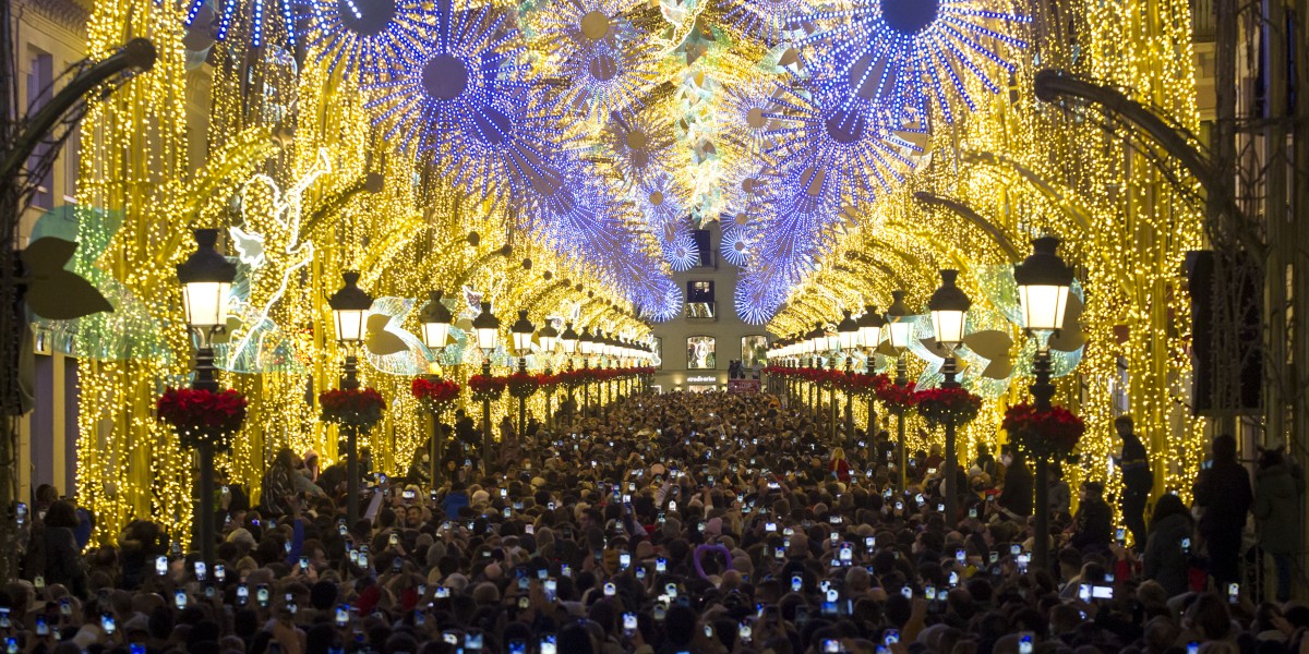 Luci di Natale di Malaga 2025