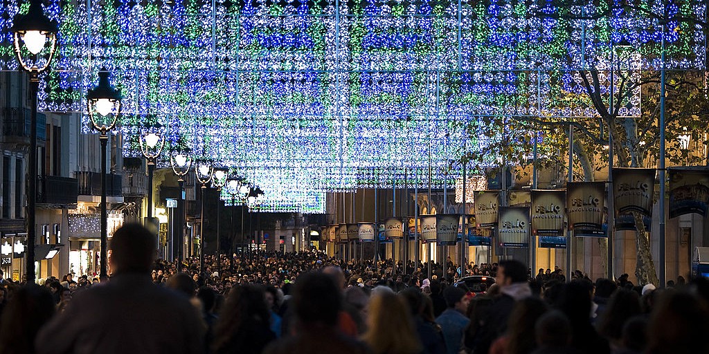 luces de navidad en barcelona