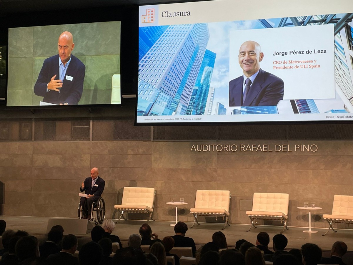 Jorge Pérez de Leza, presidente de ULI y CEO de Metrovacesa