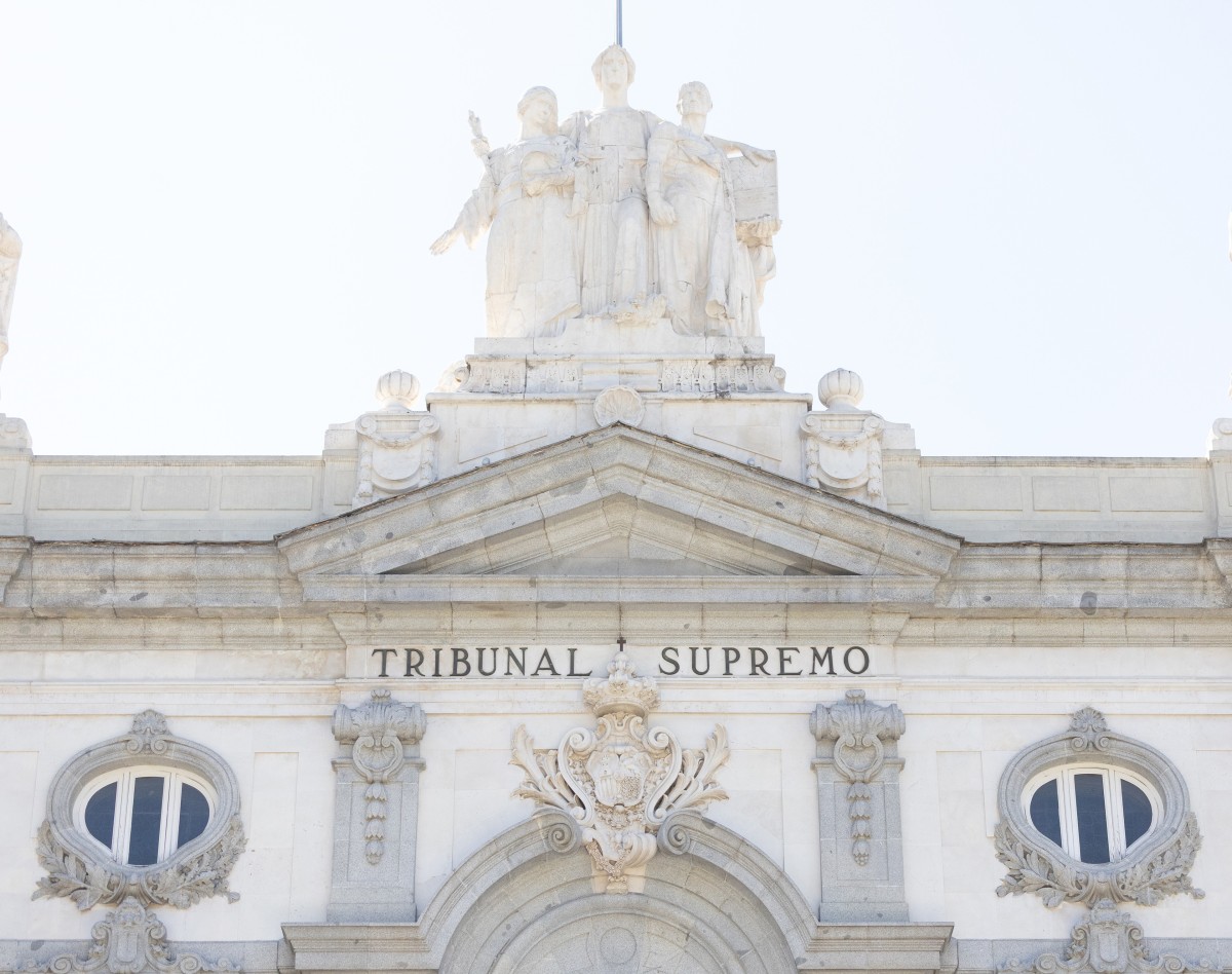 Archivo - Fachada de la sede del Tribunal Supremo