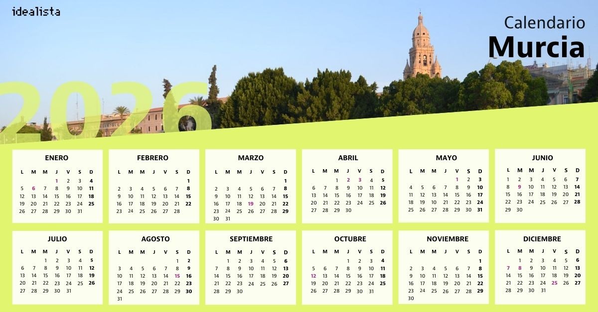 Calendario laboral Murcia 2026