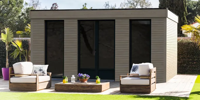 Casa prefabricada de madera con aislante térmico