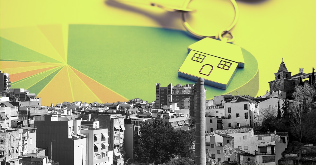 Die Immobilienpreise in Städten sind doppelt so hoch wie in ländlichen Gebieten.