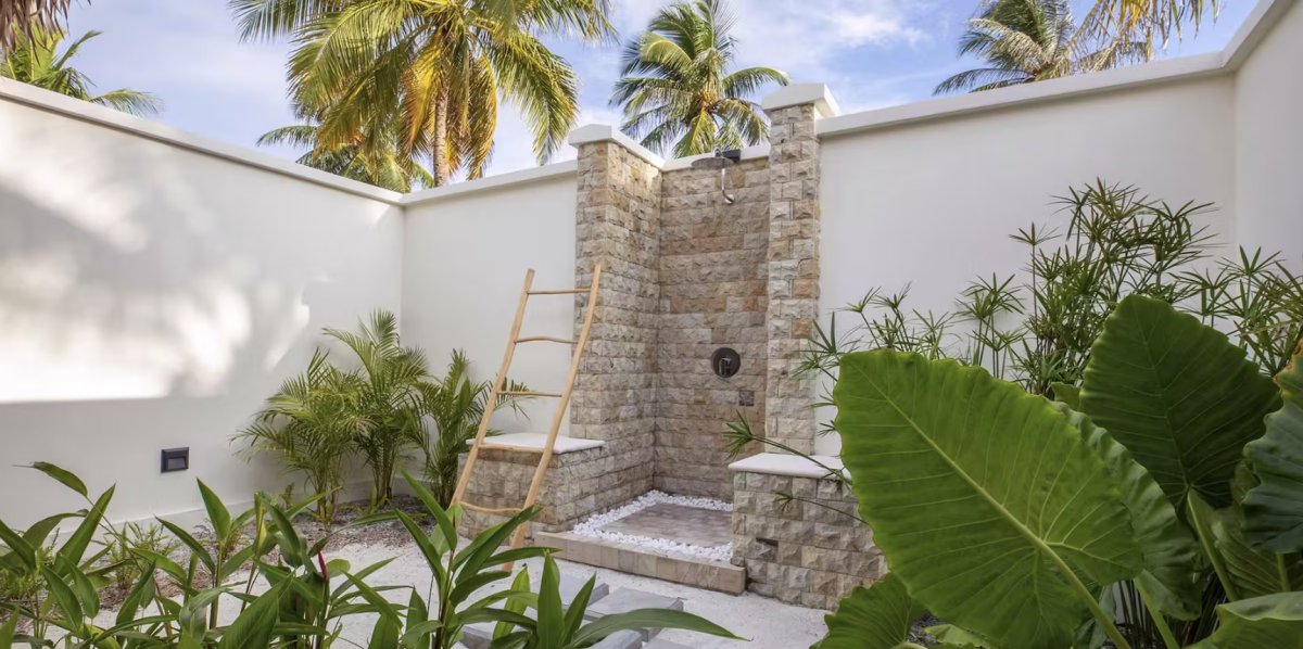 Patio privado de una habitación