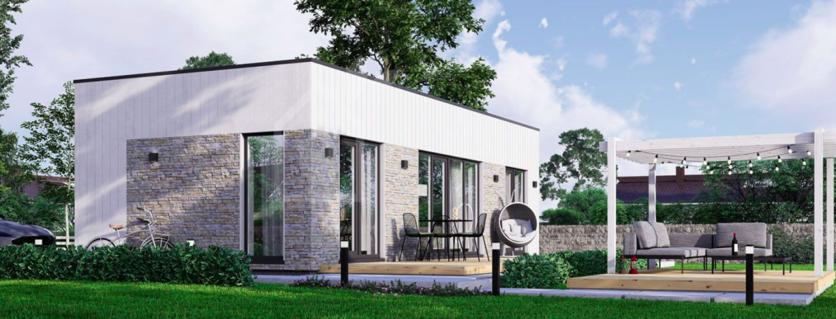 Casa prefabricada moderna de madera
