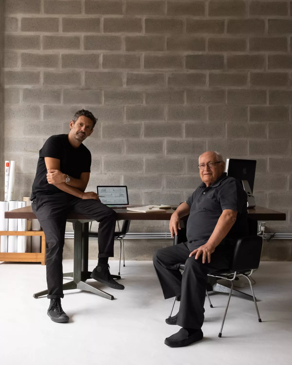 Gonçalo Pires Marques (izq.) y José Pires Marques, del estudio Pimaa