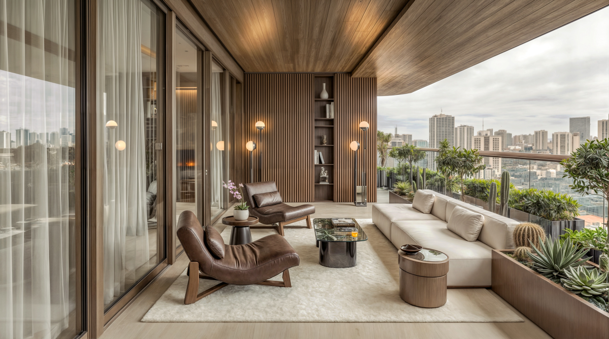 Terraza privada de una vivienda de Embassy Citadel