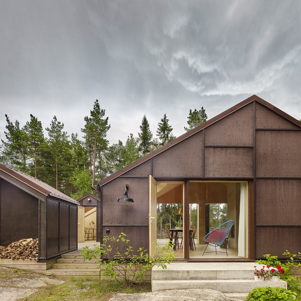 Exterior de las cabañas