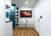 Sala de estar al lado de la cocina