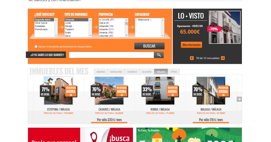 Casaktua ofrece 600 casas con un descuento de hasta el 50%