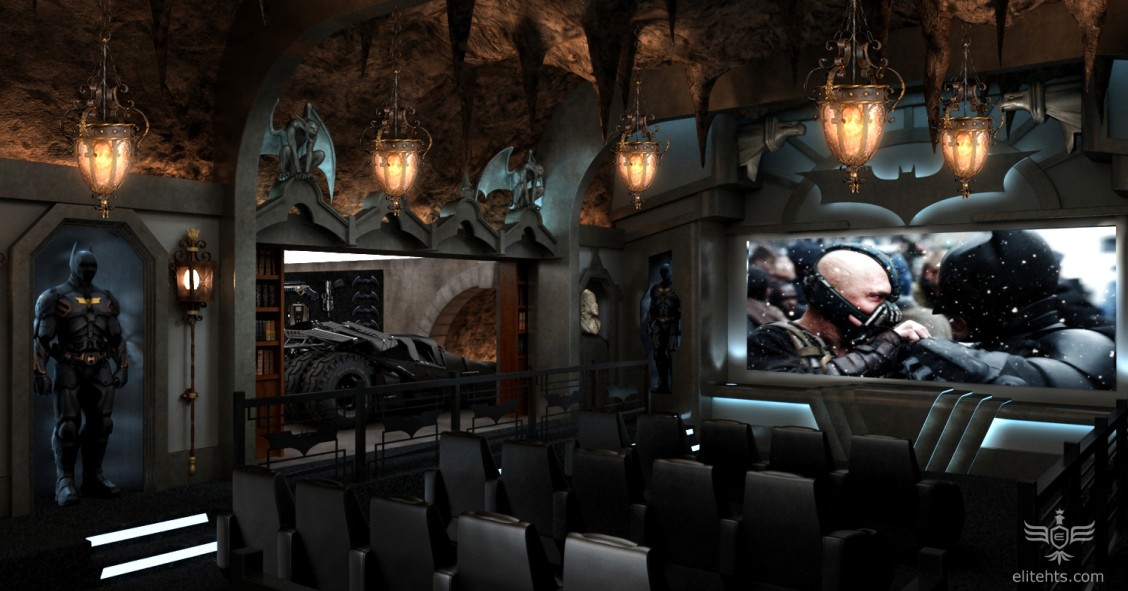 Las ideas más extravagantes para hacer un cine en casa: de la cueva de batman a una villa francesa (fotos y vídeos)